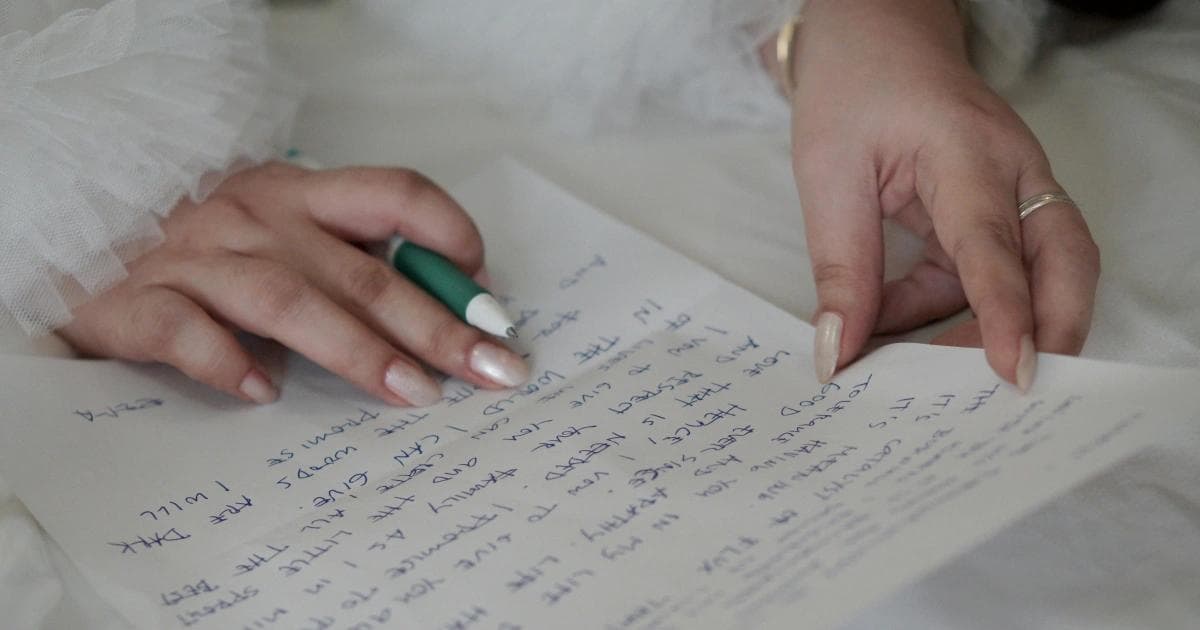 A Letter to Your Future Self the Week Before Your Wedding
